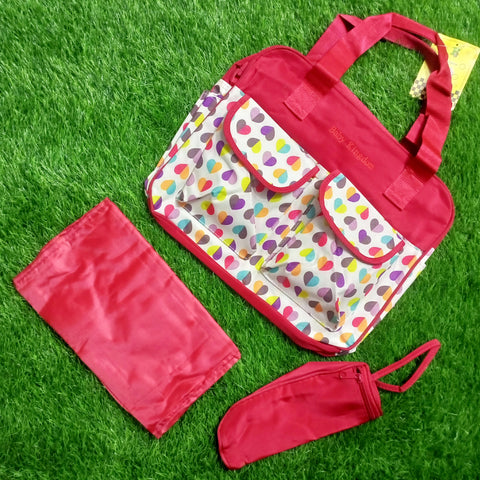 3 Pieces Bag Set - Multi Hearts