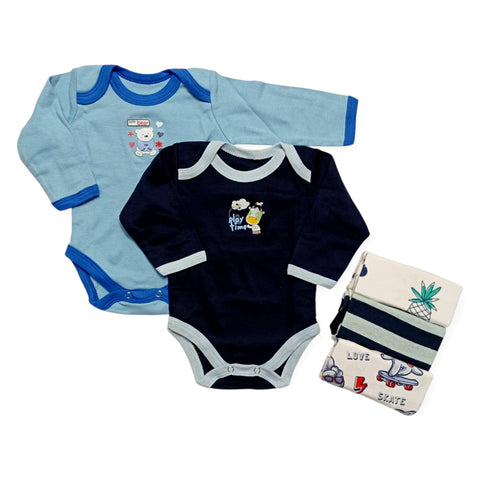 Pack of 5 Long Sleeve Bodysuits - 2502