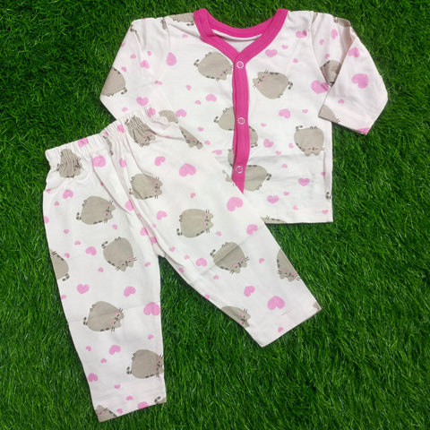 SB - Night Suit - Pink Cat - N2430