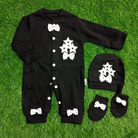 Pack Of 3 Baby Gift Set - Black Stars