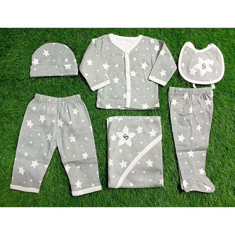 6 Pieces Gift Set - Gray Stars