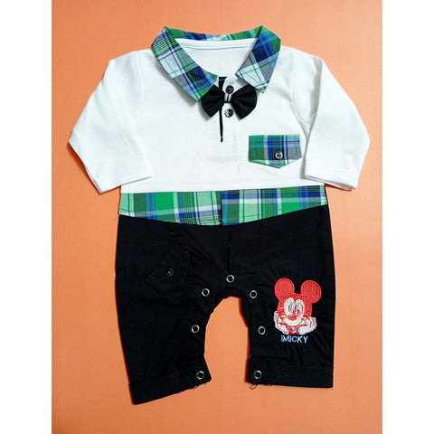 Baby Romper - Mickey Black - D25