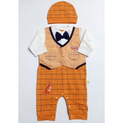 Romper with Cap - Mustard - Born