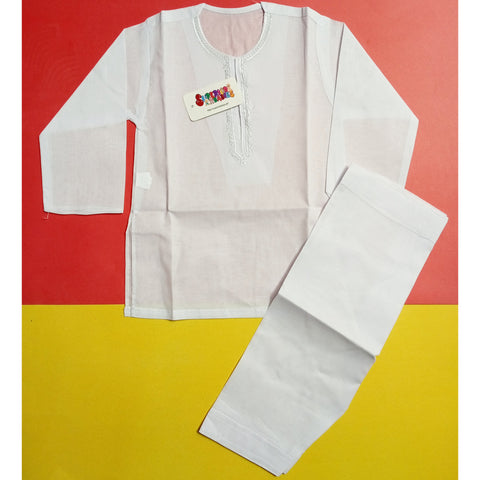 Kurta Shalwar - White - C11