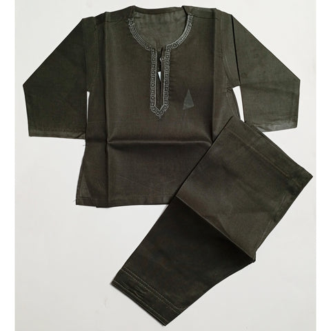 Kurta Shalwar - Dark Gray - C16