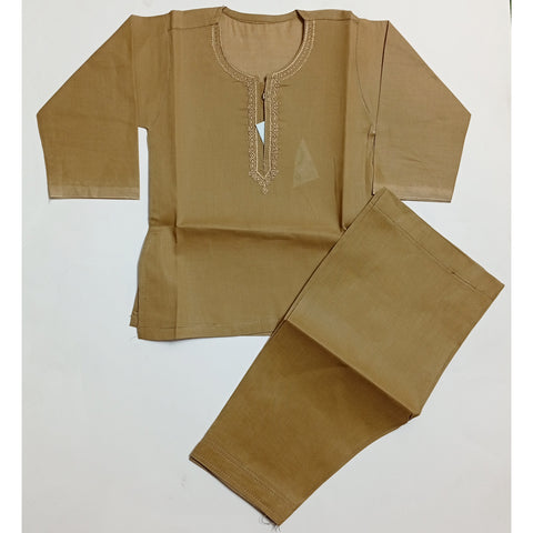 Kurta Shalwar - Light Brown - C19