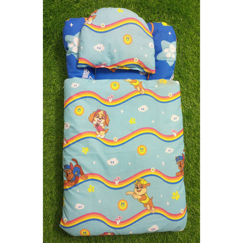 Carry Nest With Pillow - Blue Cartoon