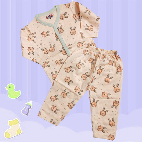 Summer Night Suit - 25 - Peach Rabbit