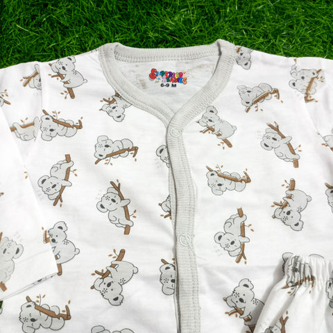 Summer Night Suit - 25 - Gray Cartoon