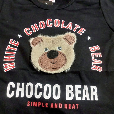 T.Shirt & Nicker - Black - Choco Bear