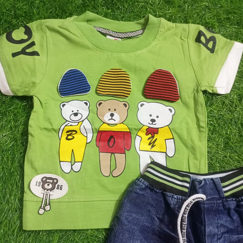 T.Shirt & Nicker - Green - Boy