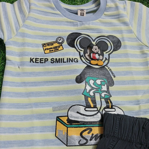 T.Shirt & Nicker - Green - Mickey