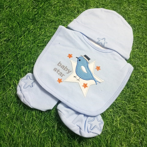 4 Pieces Bib Set - Baby Star