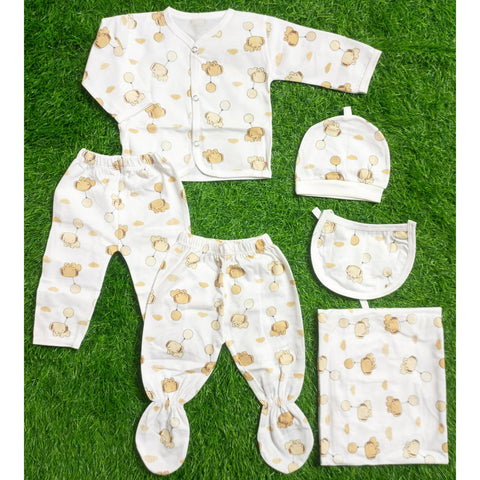 6 Pieces Baby Gift Set - Elephant & Balloon