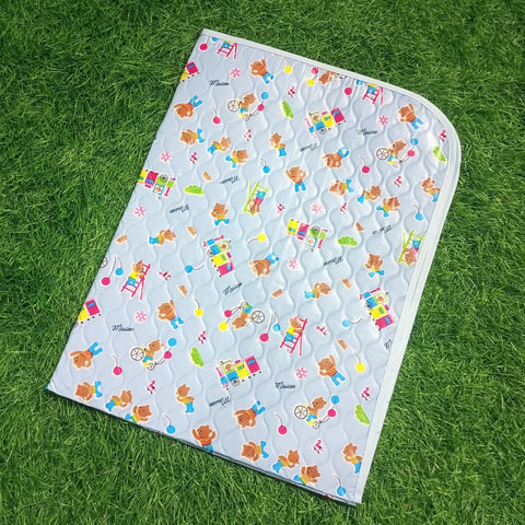 Diaper Changing Sheet - Blue Design