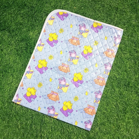 Diaper Changing Sheet - Blue Design