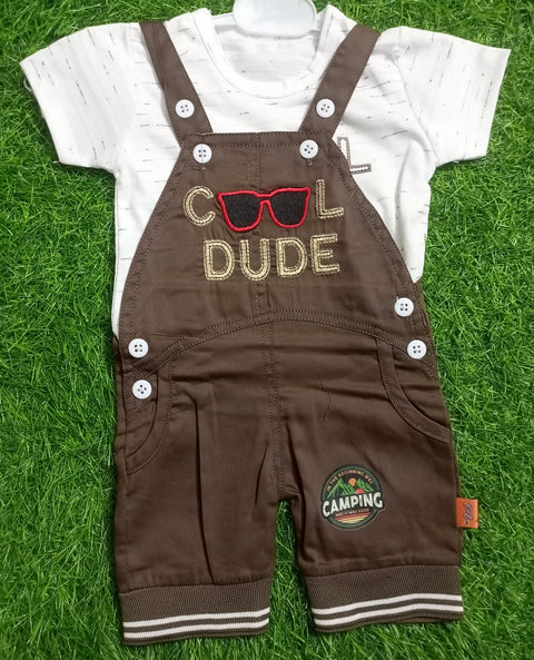Baby Romper - Cool Brown - D25