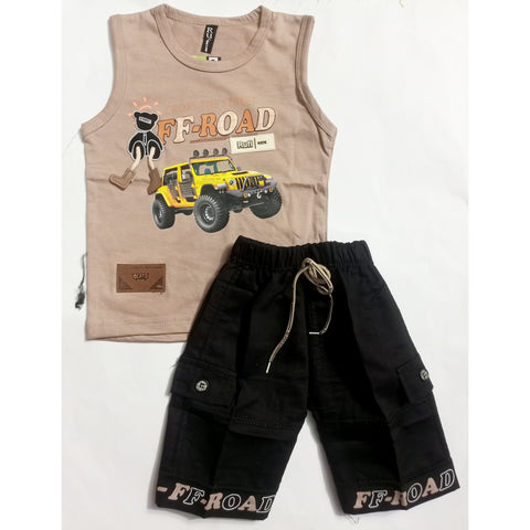 Sleeveless Shirt & Short - FF Road - Skin