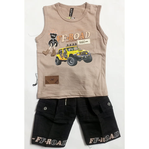 Sleeveless Shirt & Short - FF Road - Skin