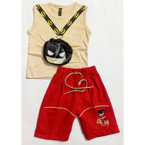 Sleeveless Shirt & Short - Batman - Skin