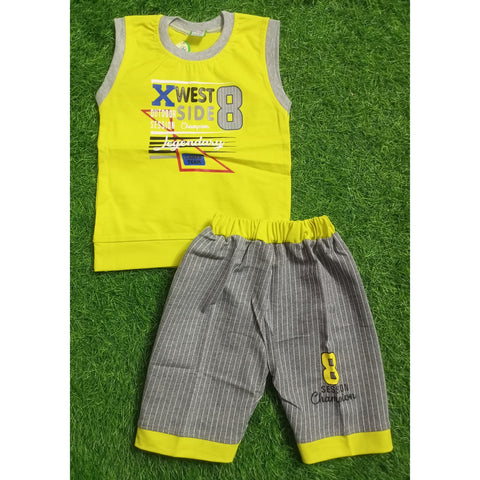 Sleeveless Shirt & Short - Champion - Yellow