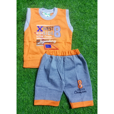 Sleeveless Shirt & Short - Champion - Orange