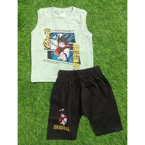 Sleeveless Shirt & Short - Orginal - Green