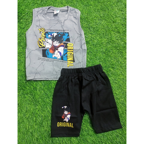 Sleeveless Shirt & Short - Orginal - Gray