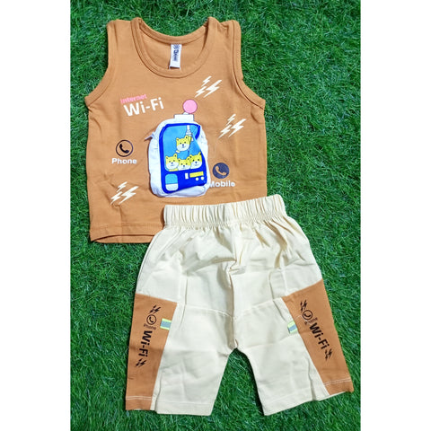 Sleeveless Shirt & Short - Mustard