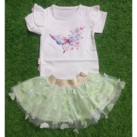 Baby Girl Formal Dress (Bodysuit) White