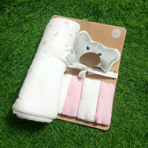 6 Pieces Bath Towel Set - Design 11