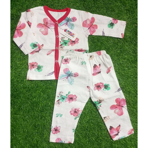 Summer Night Suit - Design 25 - Pink Butterfly