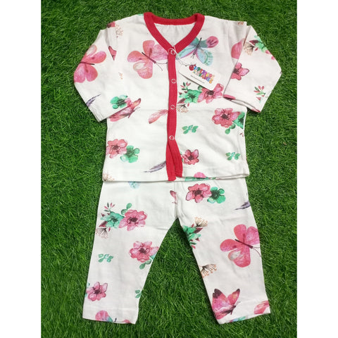 Summer Night Suit - Design 25 - Pink Butterfly