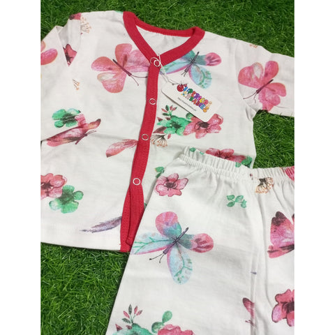 Summer Night Suit - Design 25 - Pink Butterfly