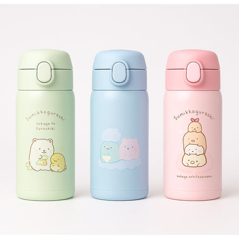 Cute Cartoon Bottle with Straw -  500ML
