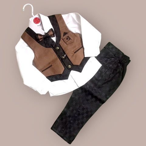 3 Pieces Baby Boys Dress - Design 4