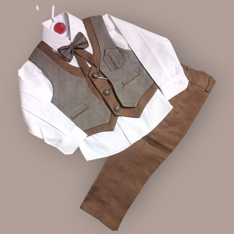 3 Pieces Baby Boys Dress - Design 8