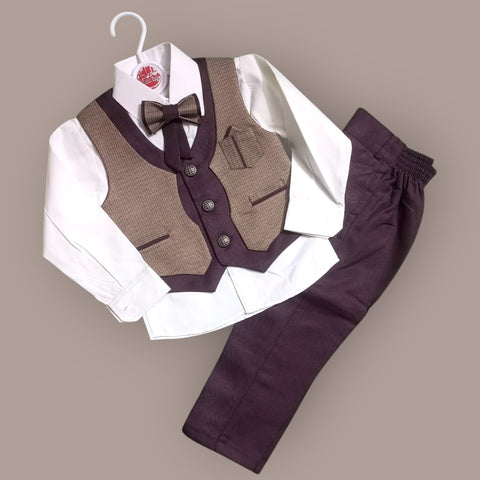 3 Pieces Baby Boys Dress - Design 7
