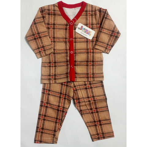 Summer Night Suit - Design 25 - Red Check