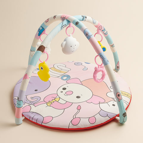Baby Fitness - Play Gym Mat - Pink Mix Print