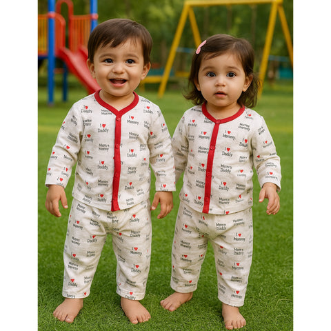 Summer Night Suit - 25 - Love Mom & Dad