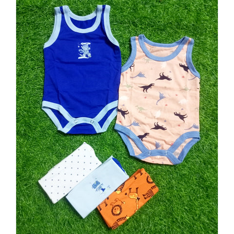 Pack of 5 Sleeve Less Bodysuits
