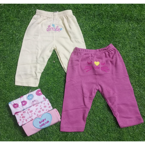 Pack Of 5 Trousers - Pink - Design 2505