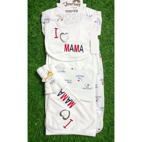 Winter - 10 Pieces Gift Set - I Love Mama & Daddy