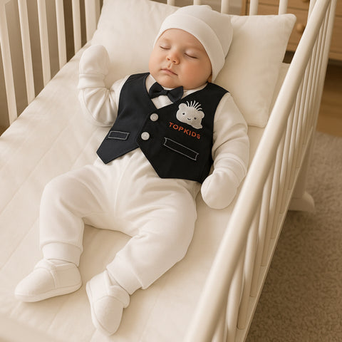 Newborn Baby 5 Pieces Gift Set - Black