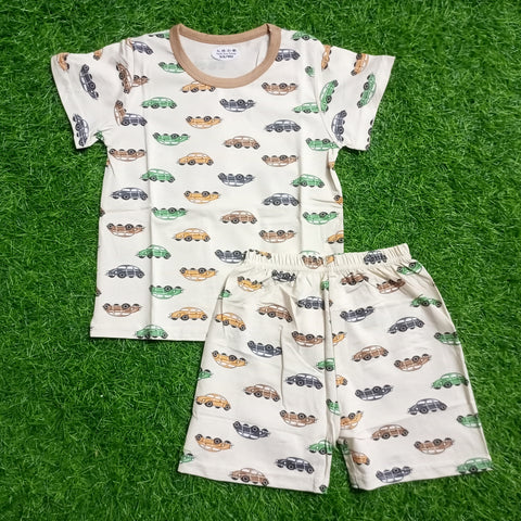 Half Sleeve Shirt & Nicker - 25 - Multi Cars