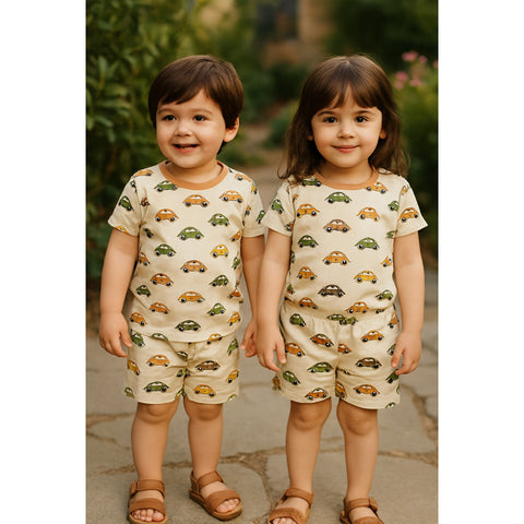 Half Sleeve Shirt & Nicker - 25 - Multi Cars