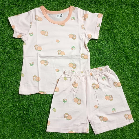 Half Sleeve Shirt & Nicker - 25 - Peach Doll