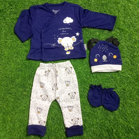 4 Pieces Shirt & Trouser - Blue - Mini World