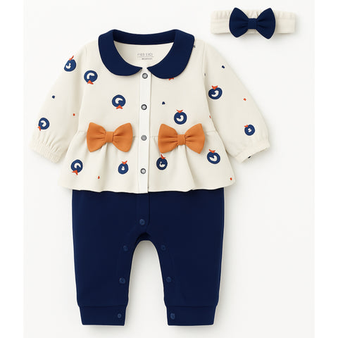 3 Pieces Baby Gift Set - Blue Bow